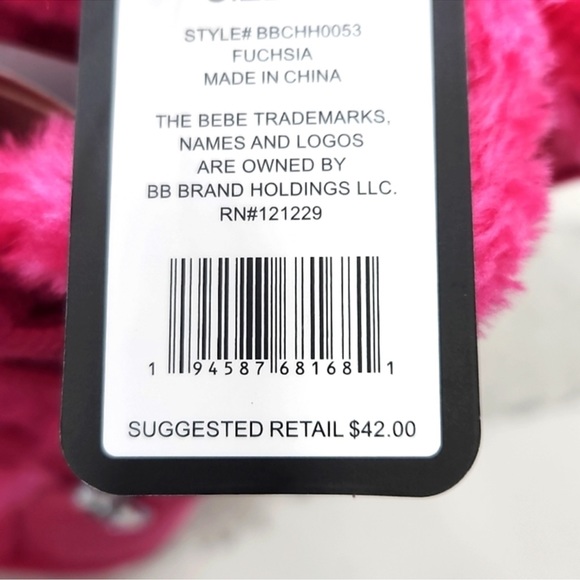 BEBE Kid’s Rhinestone Button Faux Fur Lined Trim Boot - Picture 5 of 6